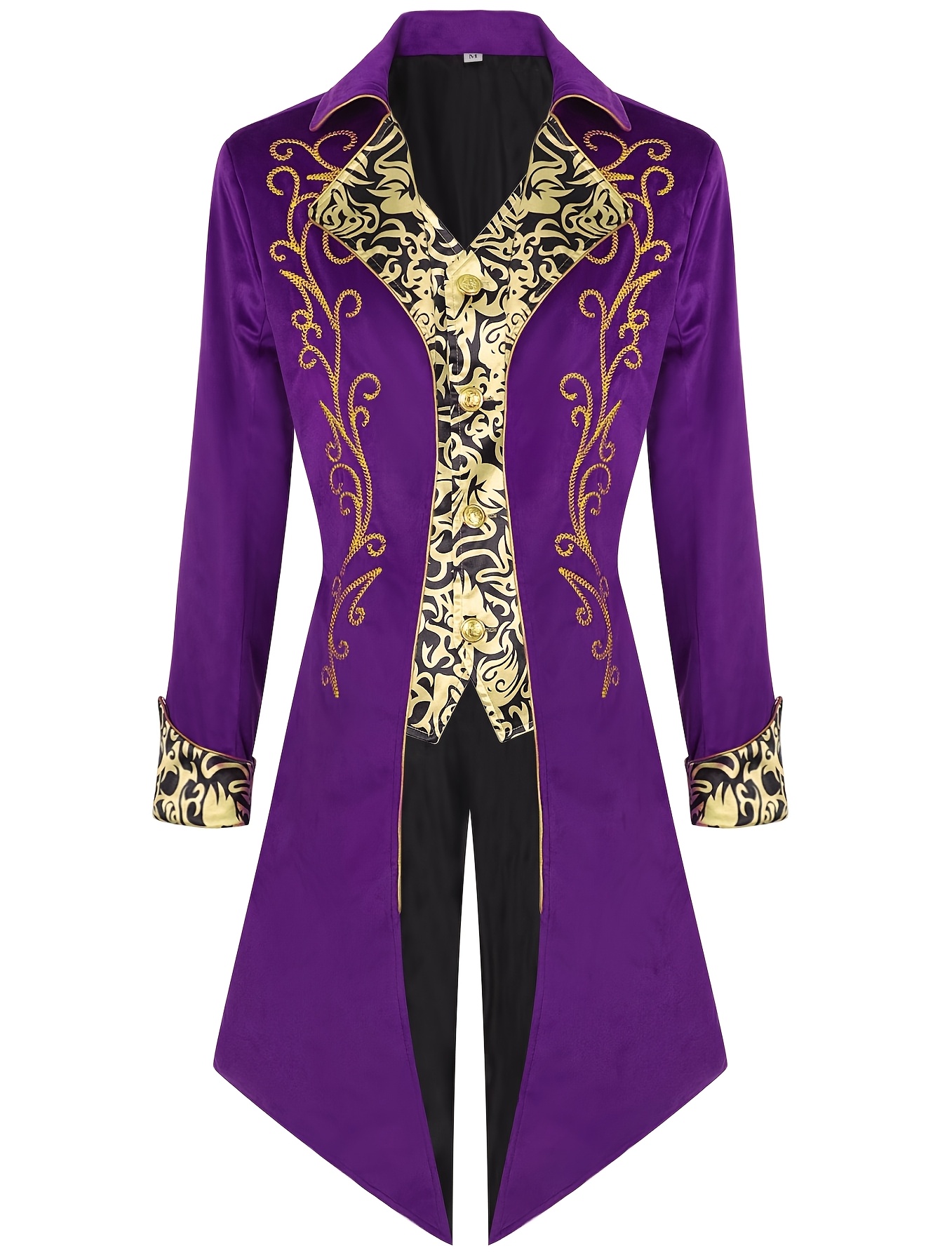 Medieval Long Sleeve Tuxedo Cosplay Frock Costume